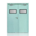 Factory hot sale galvanized active double steel door for hospital school